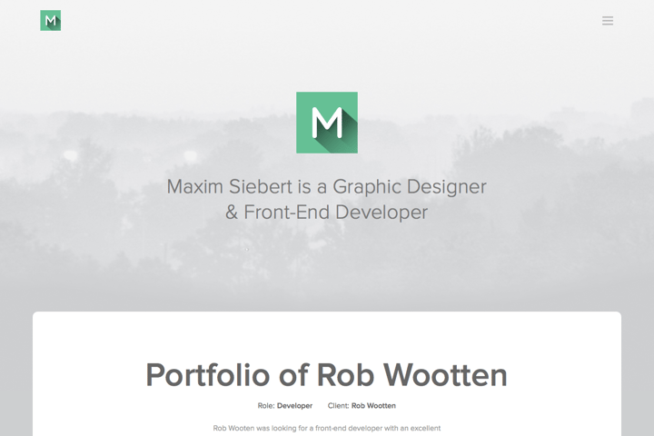 Maxim Siebert website preview